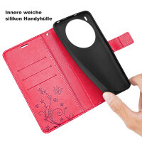 Hülle für ZTE Blade V70 Max Handy Tasche Handyhülle Hülle Schutzhülle Klapphülle in Rot