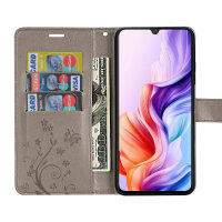 Hülle für ZTE Blade V70 Max Handy Tasche Handyhülle Hülle Schutzhülle Klapphülle in Grau