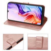 Hülle für ZTE Blade V70 Max Handy Tasche Handyhülle Hülle Schutzhülle Klapphülle in Rosegold