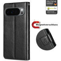 Hülle für Google Pixel 10 Pro XL Handy Tasche Handyhülle Schutzhülle Klapphülle Schwarz