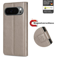 Hülle für Google Pixel 10 Pro XL Handy Tasche Handyhülle Schutzhülle Klapphülle Grau