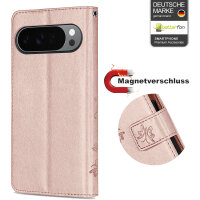 Hülle für Google Pixel 10 Pro XL Handy Tasche Handyhülle Schutzhülle Klapphülle Rosegold