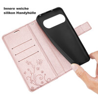 Hülle für Google Pixel 10 Pro XL Handy Tasche Handyhülle Schutzhülle Klapphülle Rosegold