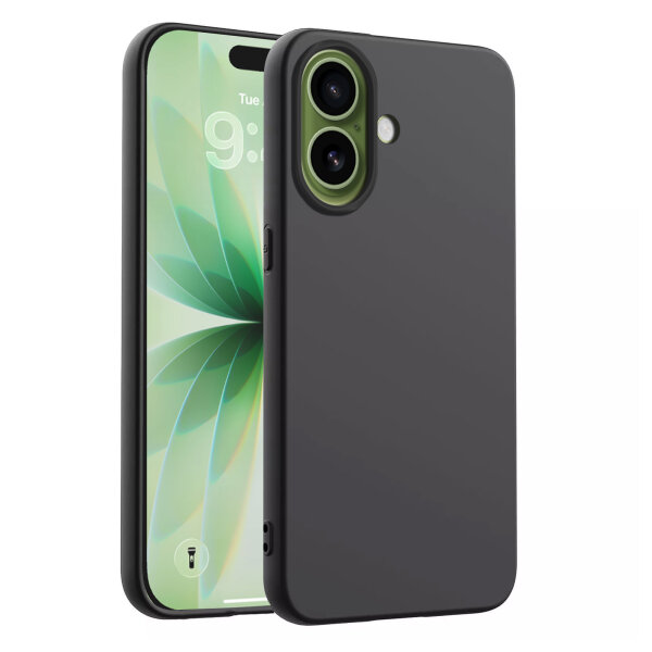 Hülle für Apple iPhone 17 Handyhülle Back Cover Silikon Case Bumper in Schwarz