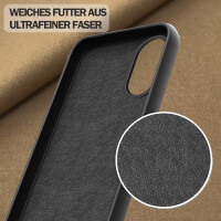Hülle für Apple iPhone 17 Handyhülle Back Cover Silikon Case Bumper in Schwarz