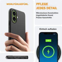 Hülle für Apple iPhone 17 Handyhülle Back Cover Silikon Case Bumper in Schwarz