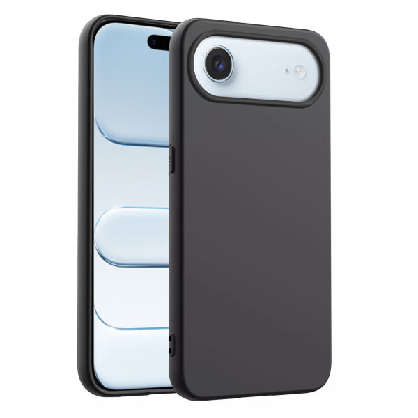 Hülle für Apple iPhone 17 Air Handyhülle Back Cover Silikon Case Bumper in Schwarz