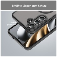 Matte Case Magnetisches für Samsung Galaxy S25 FE Schutzhülle Kratzfest Passgenau in Schwarz