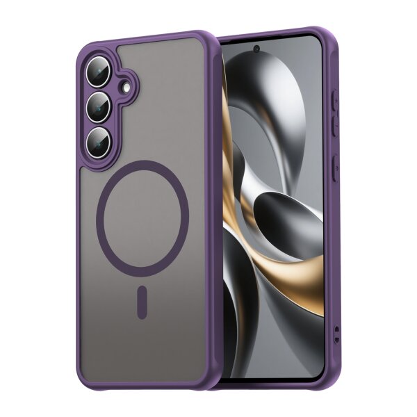Matte Case Magnetisches für Samsung Galaxy S25 FE Schutzhülle Kratzfest Passgenau in Lila