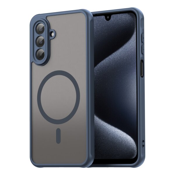 Matte Case Magnetisches für Samsung Galaxy A17 Schutzhülle Kratzfest Passgenau in Blau