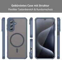 Matte Case Magnetisches für Samsung Galaxy A17 Schutzhülle Kratzfest Passgenau in Blau