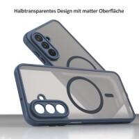 Matte Case Magnetisches für Samsung Galaxy A17 Schutzhülle Kratzfest Passgenau in Blau