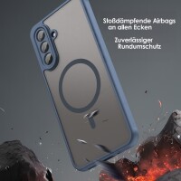 Matte Case Magnetisches für Samsung Galaxy A17 Schutzhülle Kratzfest Passgenau in Blau