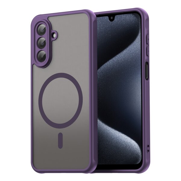 Matte Case Magnetisches für Samsung Galaxy A17 Schutzhülle Kratzfest Passgenau in Lila