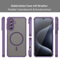 Matte Case Magnetisches für Samsung Galaxy A17 Schutzhülle Kratzfest Passgenau in Lila
