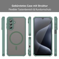 Matte Case Magnetisches für Samsung Galaxy A17 Schutzhülle Kratzfest Passgenau in Grün