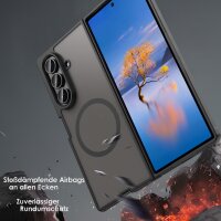 Matte Case Magnetisches für Samsung Galaxy Z Fold 7 Schutzhülle Kratzfest Passgenau in Schwarz