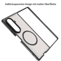 Matte Case Magnetisches für Samsung Galaxy Z Fold 7 Schutzhülle Kratzfest Passgenau in Schwarz
