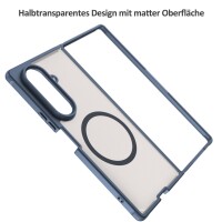 Matte Case Magnetisches für Samsung Galaxy Z Fold 7 Schutzhülle Kratzfest Passgenau in Blau