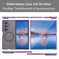Matte Case Magnetisches für Samsung Galaxy Z Fold 7 Schutzhülle Kratzfest Passgenau in Lila