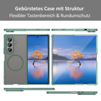Matte Case Magnetisches für Samsung Galaxy Z Fold 7 Schutzhülle Kratzfest Passgenau in Grün