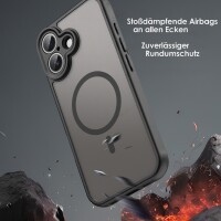 Matte Case Magnetisches für iPhone 17 Schutzhülle Kratzfest Passgenau in Schwarz