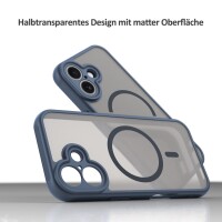 Matte Case Magnetisches für iPhone 17 Schutzhülle Kratzfest Passgenau in Blau