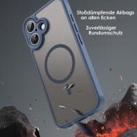 Matte Case Magnetisches für iPhone 17 Schutzhülle Kratzfest Passgenau in Blau