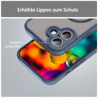 Matte Case Magnetisches für iPhone 17 Schutzhülle Kratzfest Passgenau in Blau