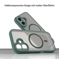 Matte Case Magnetisches für iPhone 17 Schutzhülle Kratzfest Passgenau in Grün