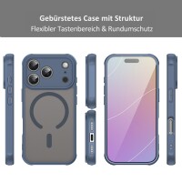 Matte Case Magnetisches für iPhone 17 Pro Schutzhülle Kratzfest Passgenau in Blau