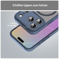 Matte Case Magnetisches für iPhone 17 Pro Schutzhülle Kratzfest Passgenau in Blau
