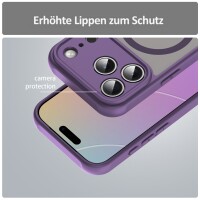 Matte Case Magnetisches für iPhone 17 Pro Schutzhülle Kratzfest Passgenau in Lila