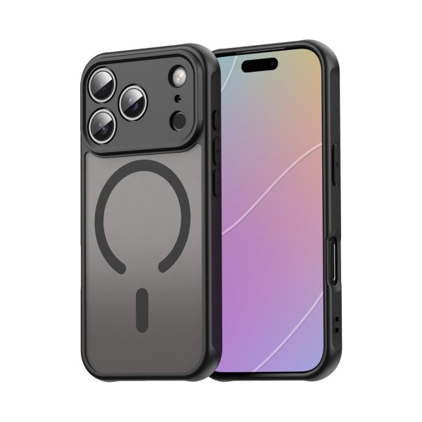 Matte Case Magnetisches für iPhone 17 Pro Max Schutzhülle Kratzfest Passgenau in Schwarz