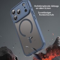 Matte Case Magnetisches für iPhone 17 Pro Max Schutzhülle Kratzfest Passgenau in Blau