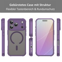 Matte Case Magnetisches für iPhone 17 Pro Max Schutzhülle Kratzfest Passgenau in Lila