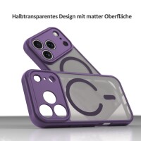 Matte Case Magnetisches für iPhone 17 Pro Max Schutzhülle Kratzfest Passgenau in Lila