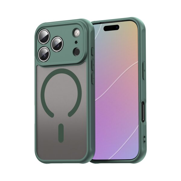 Matte Case Magnetisches für iPhone 17 Pro Max Schutzhülle Kratzfest Passgenau in Grün