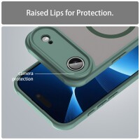 Matte Case Magnetisches für iPhone 17 Air Schutzhülle Kratzfest Passgenau in Grün
