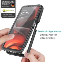 360 Grad Hülle mit eingebautem Displayschutz für Motorola Moto G56 Handyhülle Bumper