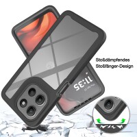 360 Grad Hülle mit eingebautem Displayschutz für Motorola Moto G56 Handyhülle Bumper