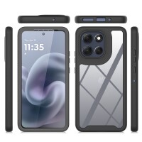 360 Grad Hülle mit eingebautem Displayschutz für Motorola Moto G86 Handyhülle Bumper