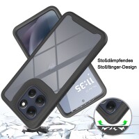 360 Grad Hülle mit eingebautem Displayschutz für Motorola Moto G86 Handyhülle Bumper