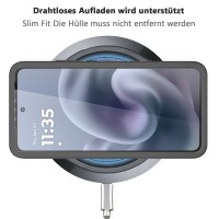 360 Grad Hülle mit eingebautem Displayschutz für Motorola Moto G86 Handyhülle Bumper