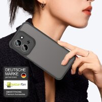 Matte Hülle für Xiaomi Redmi 15C Stoßfest Matt Back Cover in Schwarz
