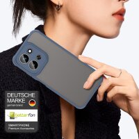 Matte Hülle für Xiaomi Redmi 15C Stoßfest Matt Back Cover in Blau
