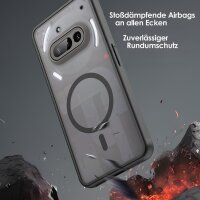 Matte Case Magnetisch Hülle für Nothing Phone 3A Schutzhülle Kratzfest Passgenau in Schwarz