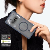 Matte Case Magnetisch Hülle für Nothing Phone 3A Schutzhülle Kratzfest Passgenau in Blau