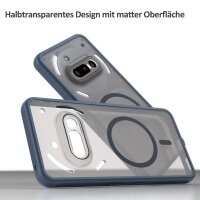 Matte Case Magnetisch Hülle für Nothing Phone 3A Schutzhülle Kratzfest Passgenau in Blau