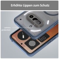 Matte Case Magnetisch Hülle für Nothing Phone 3A Schutzhülle Kratzfest Passgenau in Blau
